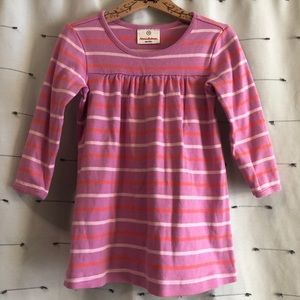 Hanna Andersson striped long sleeve play dress size 90 3T